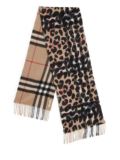 burberry leopard cashmere scarf|burberry cashmere scarf for women.